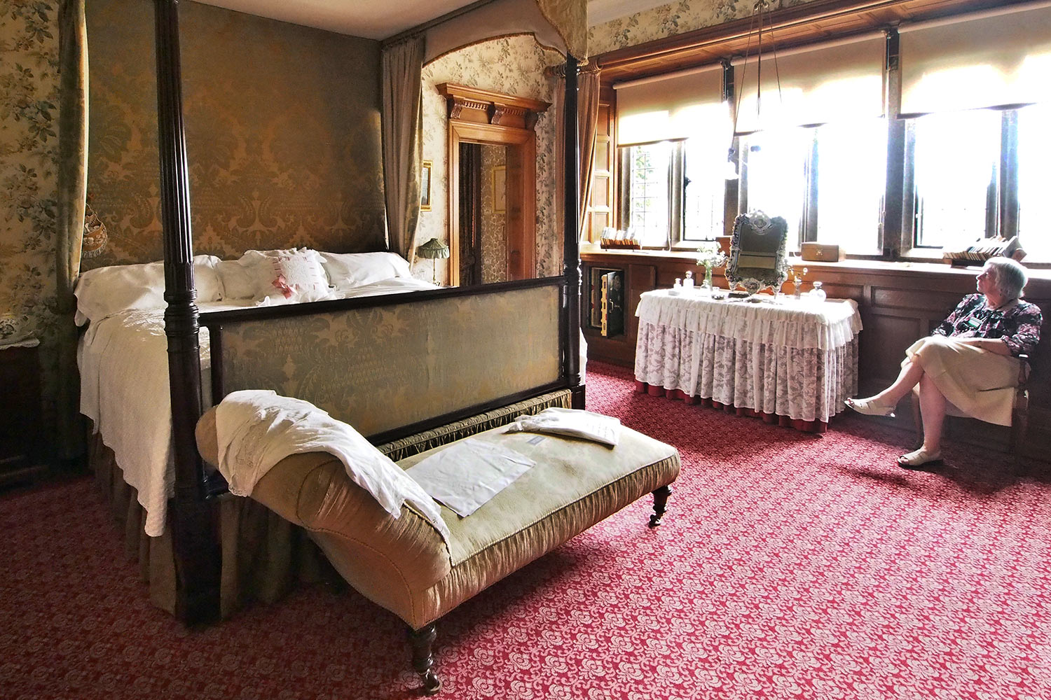 Lady's Schlafzimmer . Lanhydrock House . Cornwall . Südengland (Foto: Andreas Kuhrt 2016)