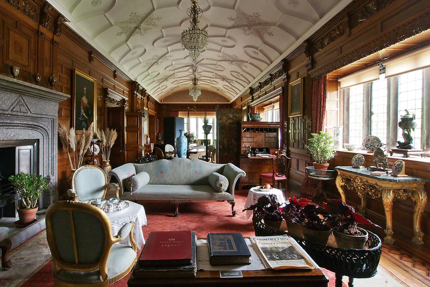 Salon . Lanhydrock House . Cornwall . Südengland (Foto: Andreas Kuhrt 2016)