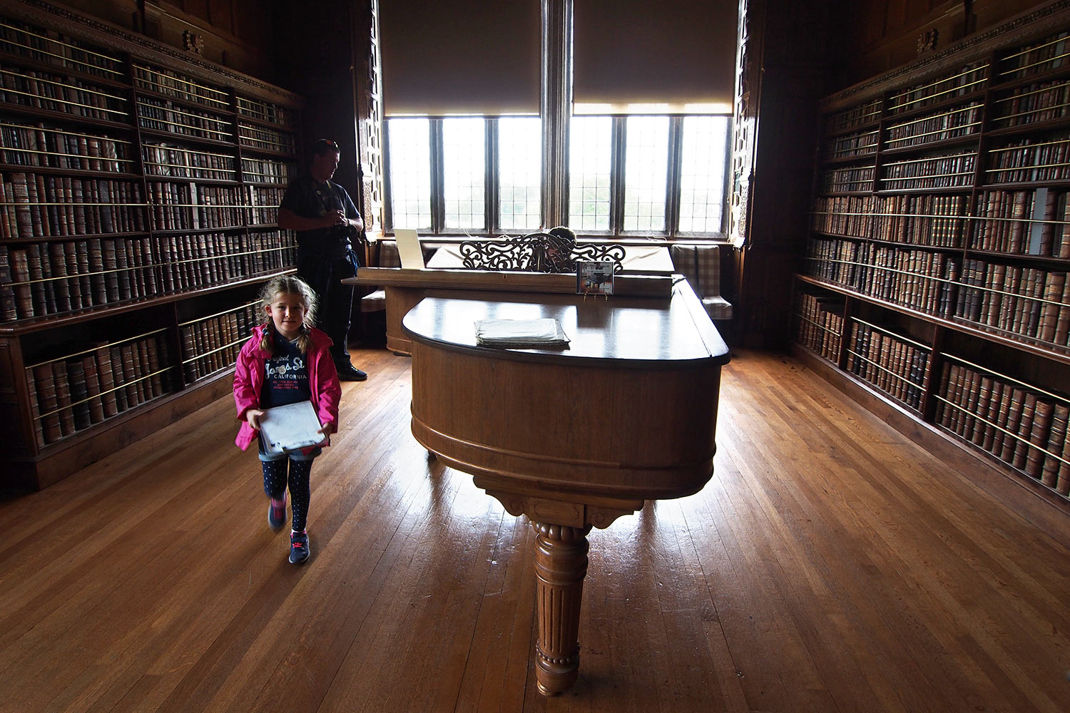 Steinway-Flügel in der Galerie . Lanhydrock House . Cornwall . Südengland (Foto: Andreas Kuhrt 2016)