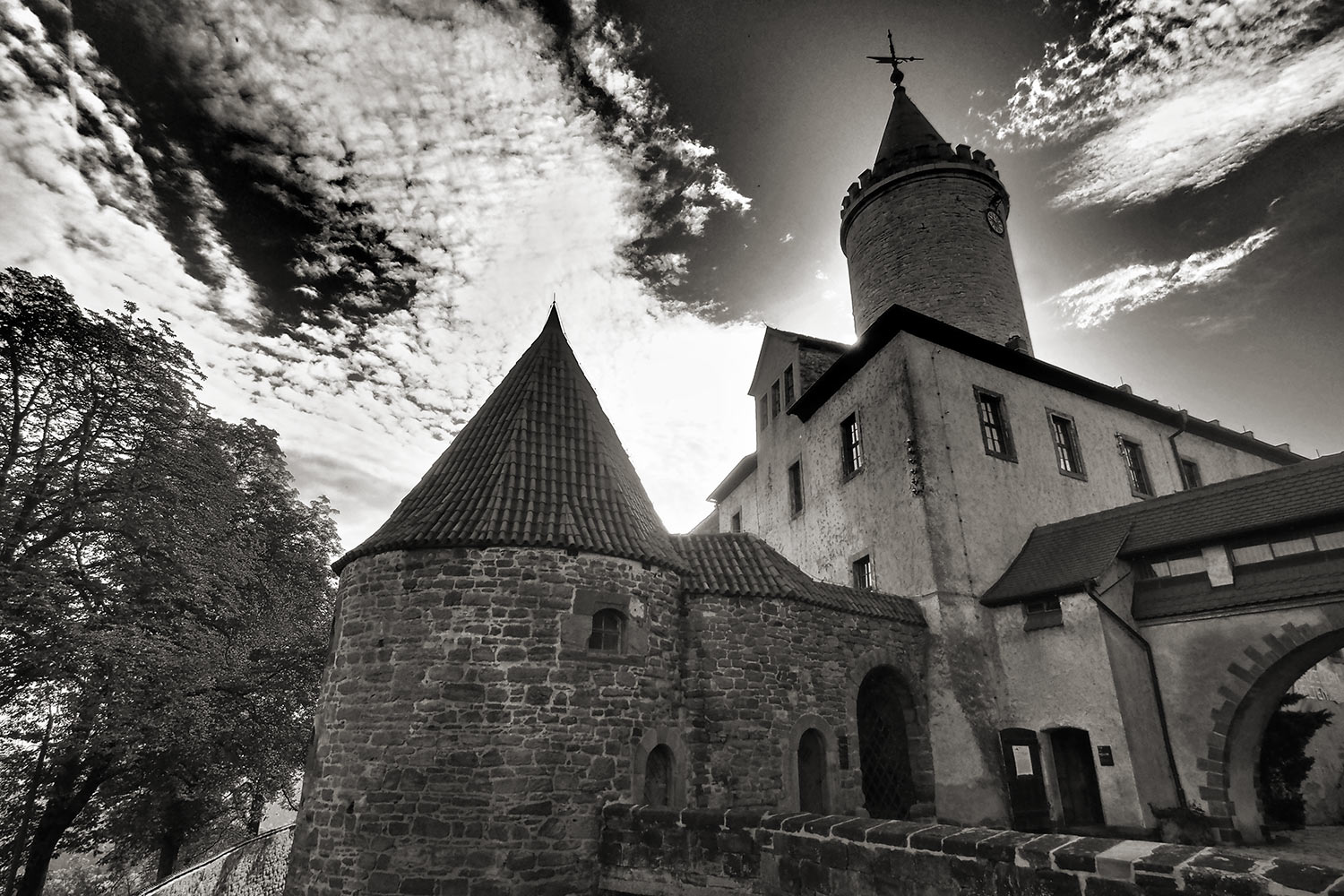 Türme der Leuchtenburg . bei Seitenroda . Thüringen (Foto: Andreas Kuhrt 2016)