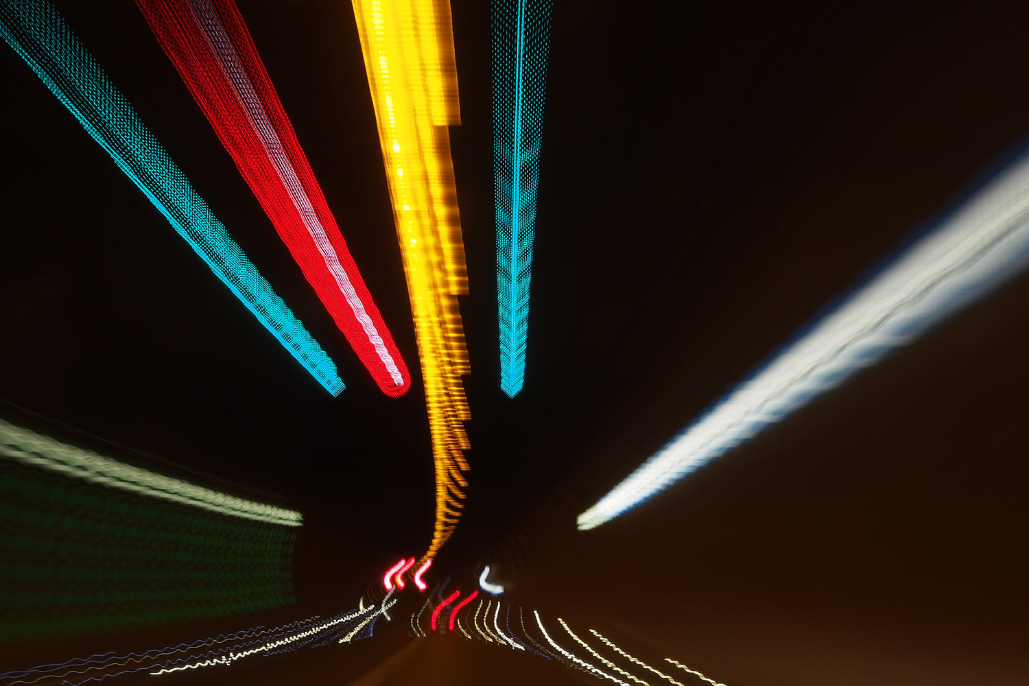 Wischlicht im Rennsteigtunnel der A71 . Thüringen (Foto: Andreas Kuhrt 2016)