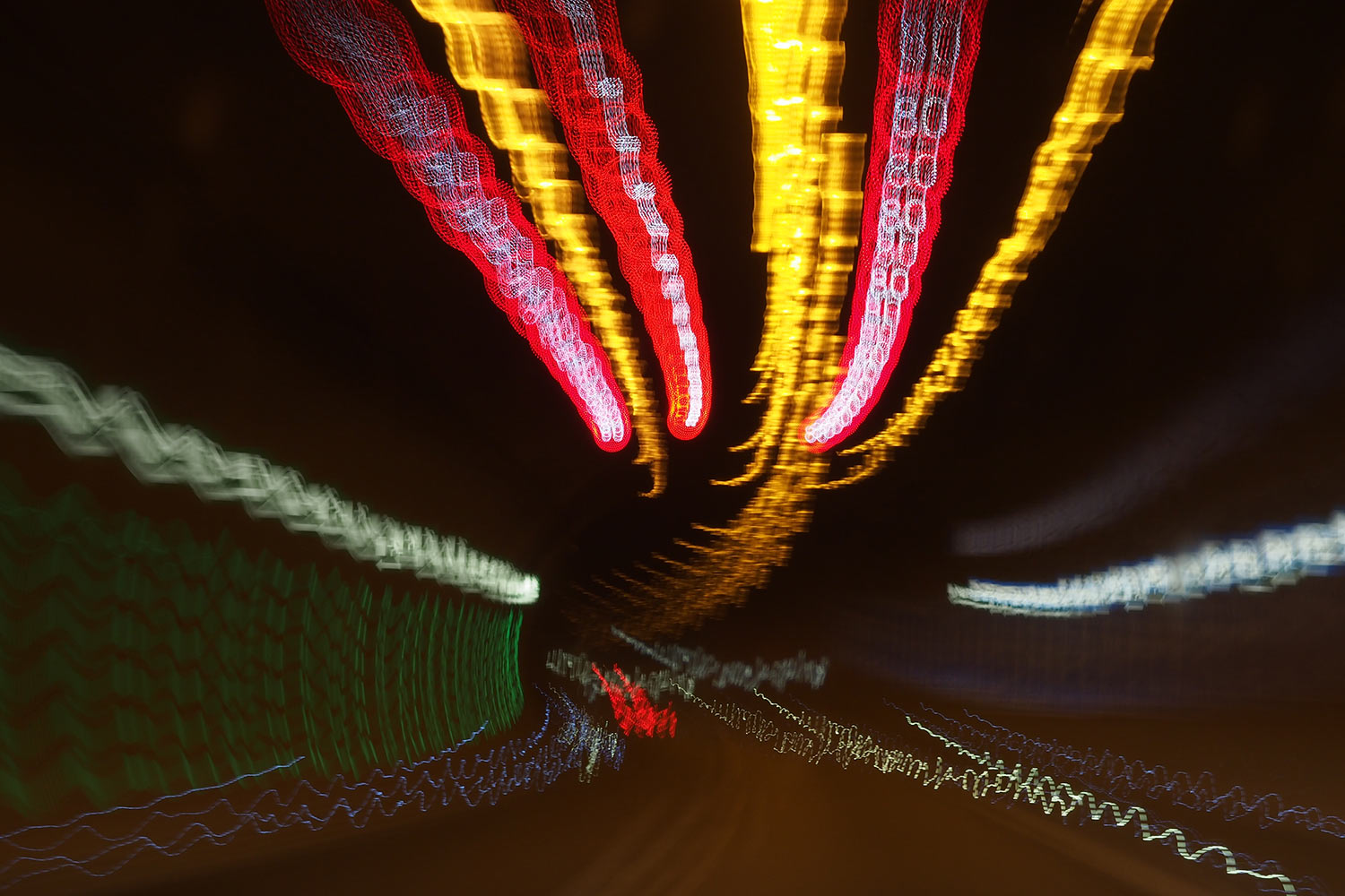 Wischlicht im Rennsteigtunnel der A71 . Thüringen (Foto: Andreas Kuhrt 2016)