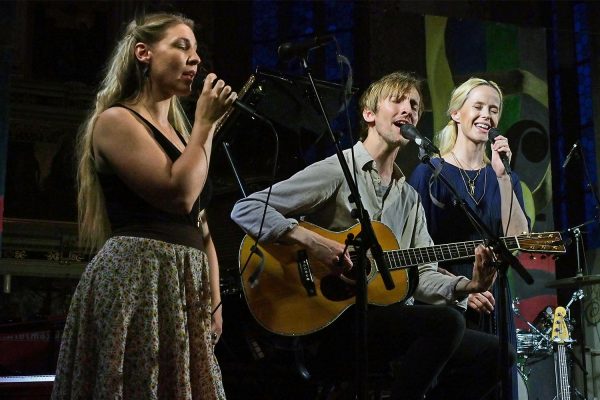 Marianne Lewandowski, Helgi Jóhnsson & Tina Dico . Rudolstadt-Festival 2017 (Foto: Andreas Kuhrt)