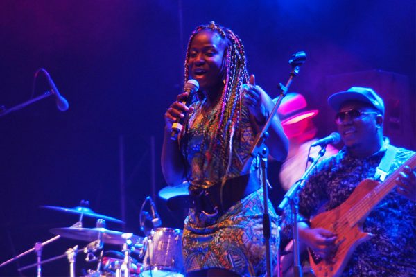 La Mambanegra: Carolina Mosquera Arrechea & Jeffry Obando . Rudolstadt-Festival 2017 (Foto: Andreas Kuhrt)