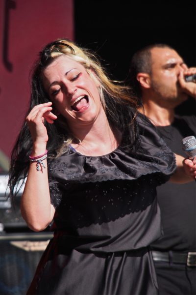 Humanophones: Frédérika Alésina & Habib Julien WAB . Rudolstadt-Festival 2017 (Foto: Andreas Kuhrt)