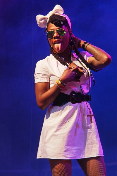 La Dame Blanche: Yaïté Ramos Rodriguez . Rudolstadt-Festival 2017 (Foto: Andreas Kuhrt)