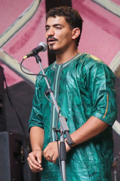 Imarhan: Hicham Bouhasse . Rudolstadt-Festival 2017 (Foto: Andreas Kuhrt)