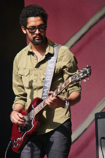 Imarhan: Iyad Moussa Ben Abderahmane . Rudolstadt-Festival 2017 (Foto: Andreas Kuhrt)