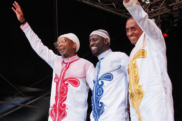 Omar Sosa, Seckou Keita & Gustavo Ovalles . Rudolstadt-Festival 2018 (Foto: Andreas Kuhrt)