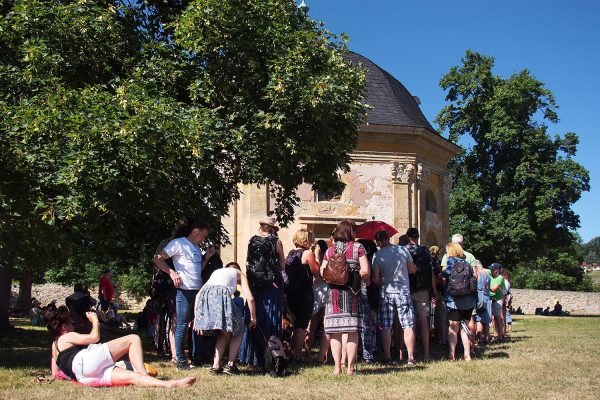 Schallhaus auf der Burgterrasse . Rudolstadt-Festival 2018 (Foto: Andreas Kuhrt)