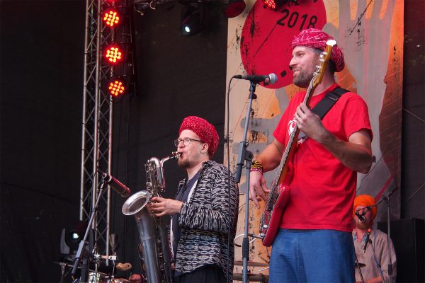 Bombillaz: Arto Moisala & Tanel Liiberg . Rudolstadt-Festival 2018 (Foto: Andreas Kuhrt)