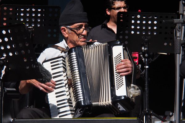 El Gusto Orchestra: Mohamed Ferkioui . Rudolstadt-Festival 2018 (Foto: Andreas Kuhrt)