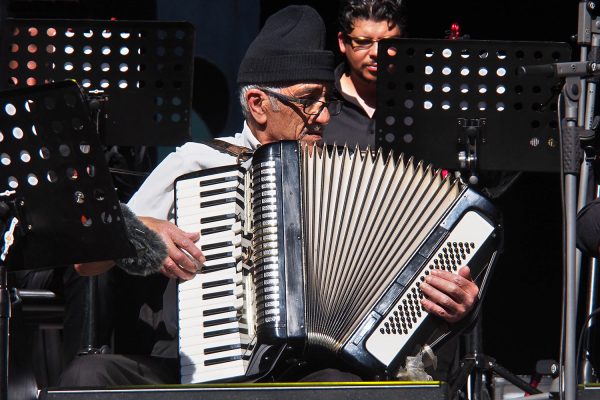 El Gusto Orchestra: Mohamed Ferkioui . Rudolstadt-Festival 2018 (Foto: Andreas Kuhrt)