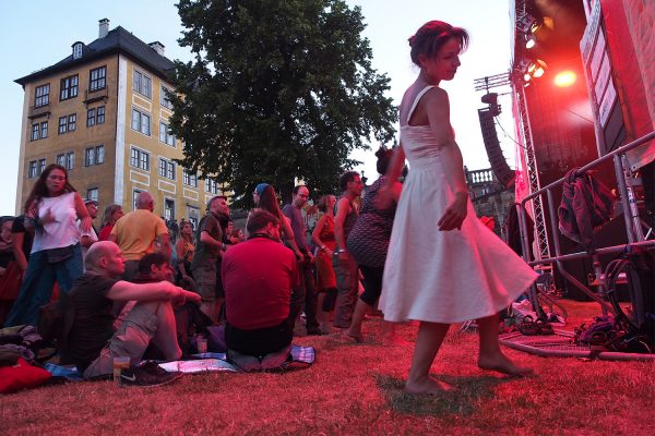 Publikum bei Debademba . Rudolstadt-Festival 2018 (Foto: Andreas Kuhrt)