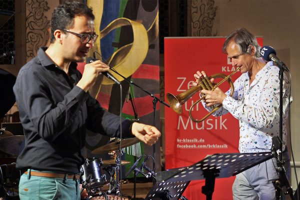 Eternal Voyage: Rabih Lahud & Markus Stockhausen . Rudolstadt-Festival 2018 (Foto: Andreas Kuhrt)