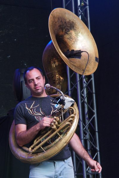 Red Baraat: Kenneth Bentley . Rudolstadt-Festival 2018 (Foto: Andreas Kuhrt)