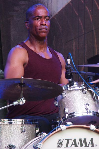 Red Baraat: Chris Eddleton . Rudolstadt-Festival 2018 (Foto: Andreas Kuhrt)