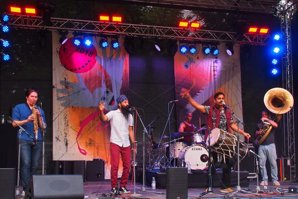 Red Baraat . Rudolstadt-Festival 2018 (Foto: Andreas Kuhrt)