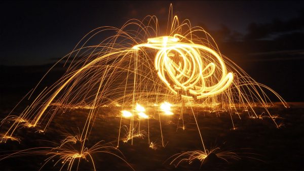 Feuertanz . Valle Gran Rey . La Gomera 2018 (Foto: Andreas Kuhrt)